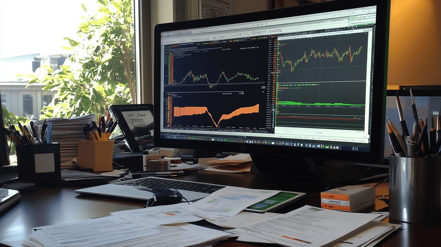 A desktop showing in its screen the Tools and Software for Financial Data Analytics.