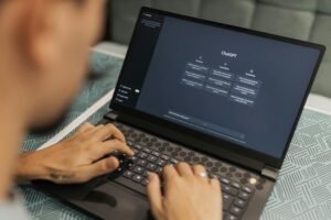 Laptop open to ChatGPT